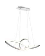 LED Hanglamp - Trion Sonso - 28W - Natuurlijk Wit 4000K - Rond - Mat Wit - Aluminium