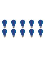 LED Lamp 10 Pack - Specta - Blauw Gekleurd - E27 Fitting - 3W