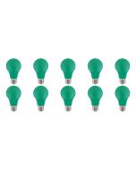 LED Lamp 10 Pack - Specta - Groen Gekleurd - E27 Fitting - 3W