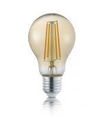 LED Lamp - Trion Lamba - E27 Fitting - 4W - Warm Wit 3000K - Amber - Glas