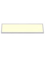 LED Paneel - 30x120 Warm Wit 3000K - 36W Opbouw Rechthoek - Mat Wit Aluminium