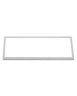 LED Paneel - 30x60 Helder/Koud Wit 6400K - 24W Opbouw Rechthoek - Mat Wit Aluminium