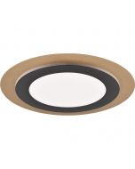 LED Plafondlamp - Plafondverlichting - Trion Lanago - 40W - Aanpasbare Kleur - Rond - Mat Wit - Textiel 