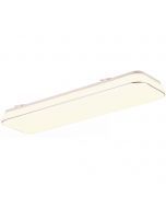 LED Plafondlamp - Plafondverlichting - Trion Povino - 31W - Warm Wit 3000K - Dimbaar - Rechthoek - Mat Zwart - Aluminium