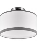 LED Plafondlamp - Plafondverlichting - Trion Hotia - E14 Fitting - 2-lichts - Rond - Mat Grijs - Aluminium