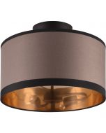 LED Plafondlamp - Plafondverlichting - Trion Hotia - E14 Fitting - 2-lichts - Rond - Mat Grijs - Aluminium