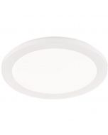 LED Plafondlamp - Trion Camy - Opbouw Rond 15W - Spatwaterdicht IP44 - Dimbaar - Warm Wit 3000K - Mat Wit