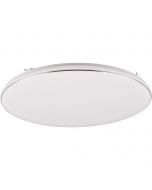 LED Plafondlamp - Trion Hakura - 46W - Natuurlijk Wit 4000K -  Dimbaar - Sterlicht - Rond - Mat Wit - Kunststof