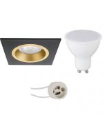 led-spot-set-pragmi-rodos-pro-gu10-fitting-inbouw-vierkant-mat-zwart-goud-4w-warm-wit-3000k-93mm