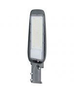 LED Straatlamp - Aigi Animo - 30W - Helder/Koud Wit 6500K - Waterdicht IP65 - Mat Grijs - Aluminium