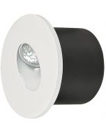 LED Trapspot - Inbouw Rond 3W - Natuurlijk Wit 4000K - Mat Wit Aluminium - Ø78mm