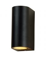 LED Tuinverlichting - Buitenlamp - Prixa Hoptron - Up en Down - GU10 Fitting - Rond - Mat Zwart - Aluminium - Philips - MASTER 927 36D VLE - 3.7W - Warm Wit 2200K-2700K - DimTone Dimbaar