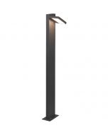 LED Tuinverlichting - Staande Buitenlamp - Trion Ihson XL - 8W - Warm Wit 3000K - Draaibaar - Rechthoek - Mat Antraciet - Aluminium