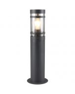 LED Tuinverlichting - Staande Buitenlamp - Trion Tinolo - E27 Fitting - Spatwaterdicht IP44 - Rond - Mat Antraciet - Aluminium