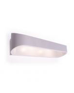 LED Wandlamp / Wandverlichting Ovaal 6W 4000K Natuurlijk Wit 24.8x7.5x6.8cm Mat Wit Aluminium IP20