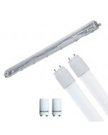 LED TL Armatuur met T8 Buis Incl. Starter - Aigi Dybolo - 60cm Enkel - 8W - Natuurlijk Wit 4200K - Beschermingsgraad IP20