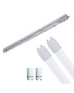 LED TL Armatuur met T8 Buis Incl. Starter - Aigi Dybolo - 60cm Enkel - 8W - Natuurlijk Wit 4200K - Beschermingsgraad IP20