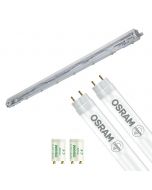 LED TL Armatuur met T8 Buis Incl. Starter - Aigi Dybolo - 60cm Enkel - 8W - Natuurlijk Wit 4200K - Beschermingsgraad IP20