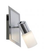 OSRAM - LED Wandspot - Trion Clupo - 4W - Warm Wit 3000K - 1-lichts - Rechthoek - Mat Chroom - Aluminium