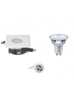 PHILIPS - LED Spot Set - MASTER 927 36D VLE DT - GU10 Fitting - Waterdicht IP65 - Dimbaar - Inbouw Vierkant - Mat Wit - 3.7W - Warm Wit 2700K - 82mm