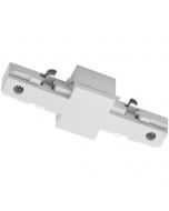 Spanningsrail Doorverbinder - Trion Dual - Rechte Connector - 2 Fase - Mat Wit