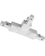 Spanningsrail Doorverbinder - Trion Dual - T Connector - Aarde Rechts - 2 Fase - Mat Wit