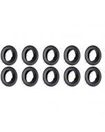 Spot Armatuur 10 Pack - GU10 Inbouwspot - Rond - Zwart - Aluminium - Kantelbaar Ø82mm