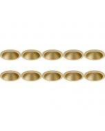 Spot Armatuur 10 Pack - Pragmi Pollon Pro - GU10 Fitting - Inbouw Rond - Mat Goud - Aluminium - Verdiept - Ø82mm