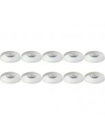 Spot Armatuur 10 Pack - Pragmi Vrito Pro - GU10 Fitting - Inbouw Rond - Mat Wit - Aluminium - Ø82mm