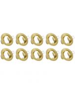 Spot Armatuur 10 Pack - Trion - GU10 Fitting - Inbouw Rond - Mat Goud Aluminium - Kantelbaar Ø83mm