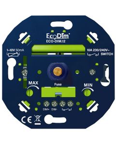 EcoDim - LED Dimmer - ECO-DIM.04 - Fase Afsnijding RC - Inbouw - Enkel Knop - 0-150W