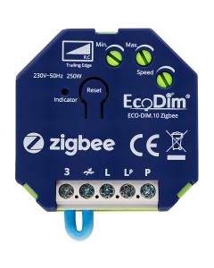 EcoDim - LED Inbouwdimmer Module - Smart WiFi - ECO-DIM.10 - Fase Afsnijding RC - ZigBee - 0-250W