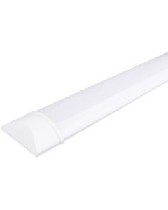 LED Balk - Aigi Tynom - 30W - Helder/Koud Wit 6000K - Mat Wit - Kunststof - 90cm