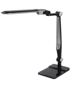 LED Bureaulamp - Aigi Alinox - 10W - Aanpasbare Kleur - Dimbaar - Mat Zwart