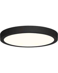 LED Downlight - 18W - Natuurlijk Wit 4200K - Mat Zwart - Opbouw - Rond - Aluminium - Ø225mm