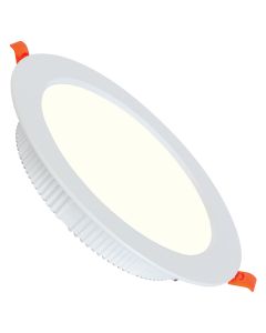 LED Downlight - Alexy - Inbouw Rond 8W - Natuurlijk Wit 4200K - Mat Wit Aluminium - Ø98mm