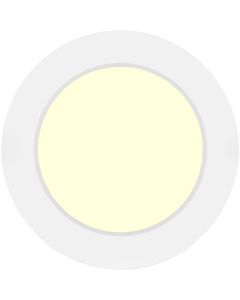 LED Downlight Pro - Aigi Trinko - Opbouw Rond 6W - Warm Wit 3000K - Mat Wit - Kunststof