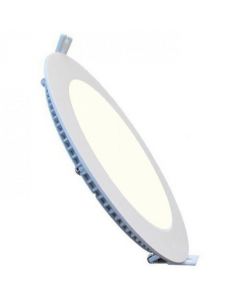 LED Downlight Slim Pro - Aigi - Inbouw Rond 12W - Natuurlijk Wit 4000K - Mat Wit Aluminium - Ø170mm