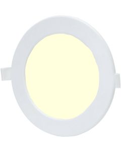 LED Downlight - Smart LED - Wifi LED - Slimme LED - Aigi Zumba - 12W - Warm Wit 3000K - Inbouw Rond - Mat Wit - Aluminium - Ø160mm