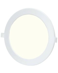 LED Downlight - Smart LED - Wifi LED - Slimme LED - Aigi Zumba - 18W - Natuurlijk Wit 4000K - Inbouw Rond - Mat Wit - Aluminium - Ø220mm