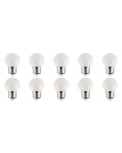 LED Lamp 10 Pack - Romba - Wit Gekleurd - E27 Fitting - 1W