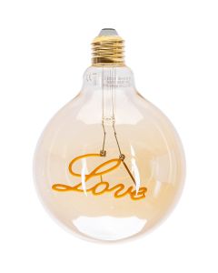 LED Lamp - Aigi Glow Love - E27 Fitting - 4W - Warm Wit 1800K - Amber