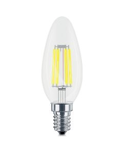 LED Lamp - Kaarslamp - Filament - E14 Fitting - 6W Dimbaar - Warm Wit 2700K