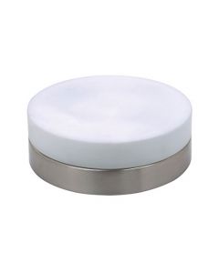 LED Lamp - Opbouw Rond - E27 - Mat Chroom Aluminium - Ø235mm