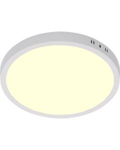 LED Paneel - Ø30 Warm Wit 3000K - 28W Opbouw Rond - Mat Wit - Flikkervrij