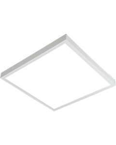 LED Paneel - Aigi Limno Slim - 60x60 - Helder/Koud Wit 6000K - 32W - Smart LED - Slimme LED - Dimbaar - Opbouw Vierkant - Mat Wit - Flikkervrij