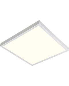 LED Paneel - Aigi Limno Slim - 60x60 - Natuurlijk Wit 4200K - 32W - Smart LED - Slimme LED - Dimbaar - Opbouw Vierkant - Mat Wit - Flikkervrij