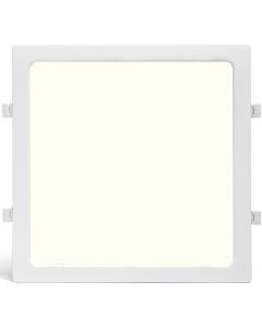 LED Paneel - Downlight - Aigi - Natuurlijk Wit 4000K - 24W - 30x30 - Inbouw - Vierkant - Wit - Flikkervrij