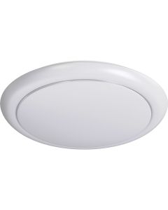 LED Plafondlamp - Aigi Ala - Opbouw Rond 12W - Natuurlijk Wit 4000K - Mat Wit - Aluminium