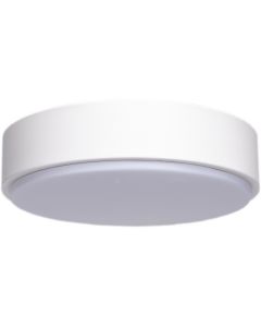 LED Plafondlamp - Aigi Santi - Opbouw Rond 24W - Warm Wit 3000K - Mat Wit - Aluminium